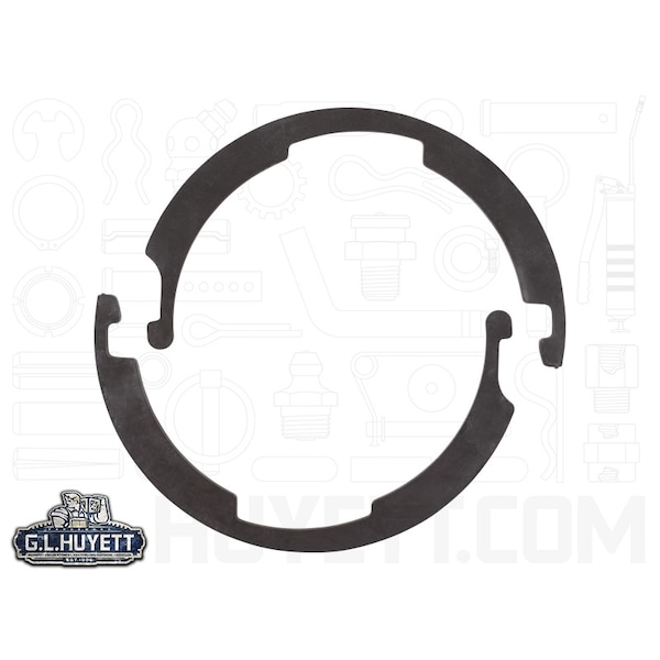 Rotor Clip External Self-Locking Push-On Retaining Ring, Steel Black Phosphate Finish, 3 in Shaft Dia LC-300 - main